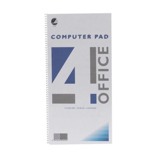 Spiralkladdblock 70g 96 bl linjerat 5st/fp