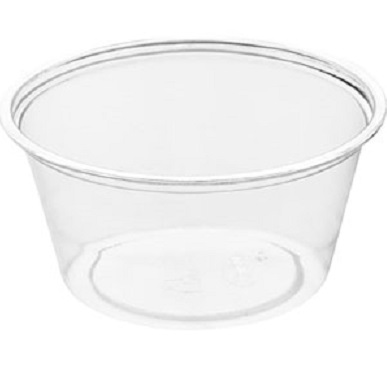 Plastbägare 60ml dia 62mm transp