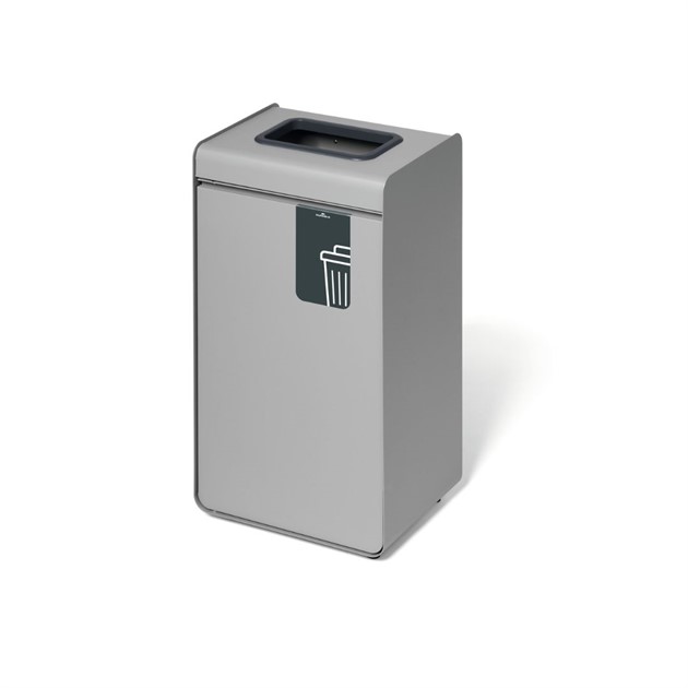 Sorteringskärl 55 lit Durasort "Restavfall" grå/grå
