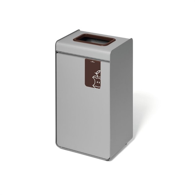 Sorteringskärl 55 lit Durasort "Matavfall" grå/brun