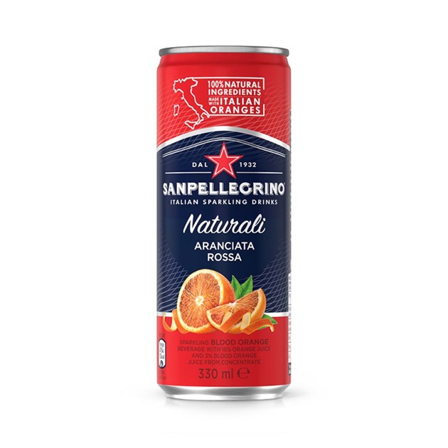 San Pellegrino Aranciata Rossa Naturali 33cl burk inkl pant 24st/fp