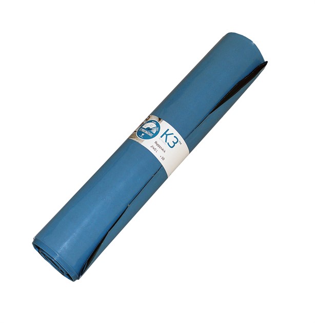 Sopsäck 240 lit blå/svart coex K3 10st/rle 9rle/krt