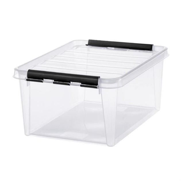 Förvaringsbox med lock SmartStore 15 lit transparent