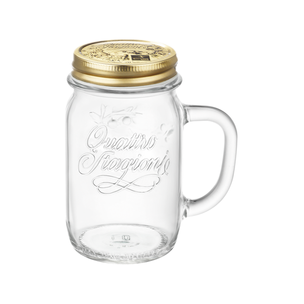 Dricksglas Quattro Stagionie handtag o lock 41,5cl