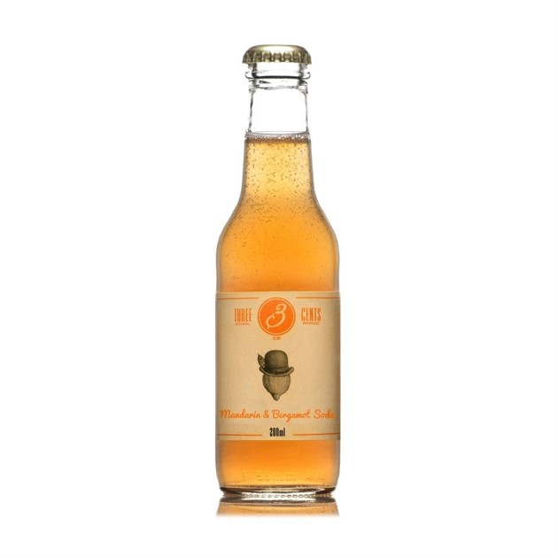 Mandarin & Bergamot Soda Three Cents 24x200ml