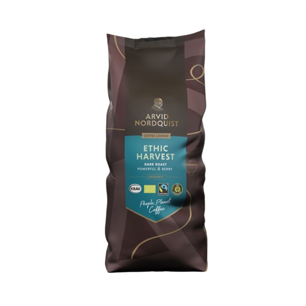 Kaffe hela bönor Ethic Harvest Mörkrost 1000g 6st/fp