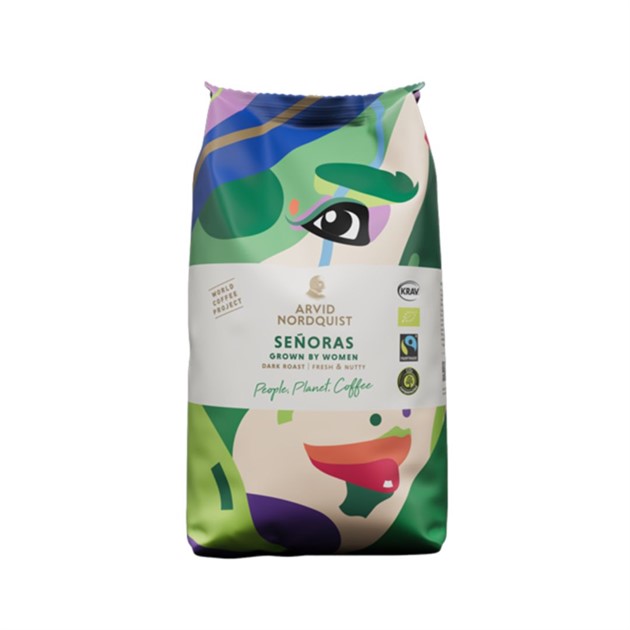 Kaffe hela bönor Senoras Mörkrost 750g 6st/fp