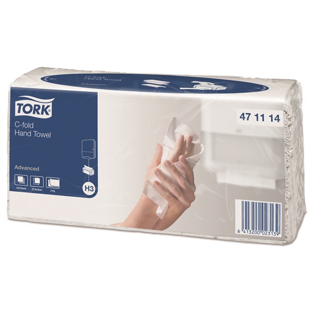 Handduk Tork C-fold H3 Advanced 2400/fp