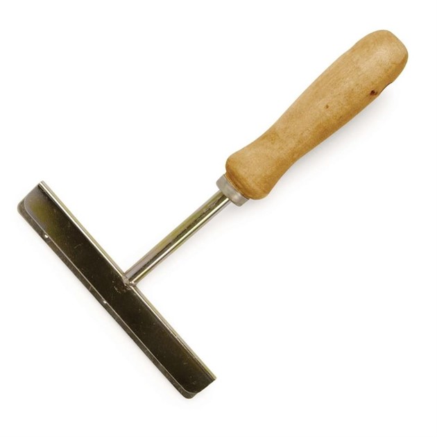 Grill & fettskrapa med trähandtag