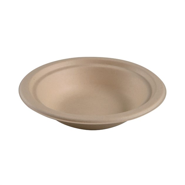 Tallrik bagasse djup 18cm Gastro natur 50st/ifp