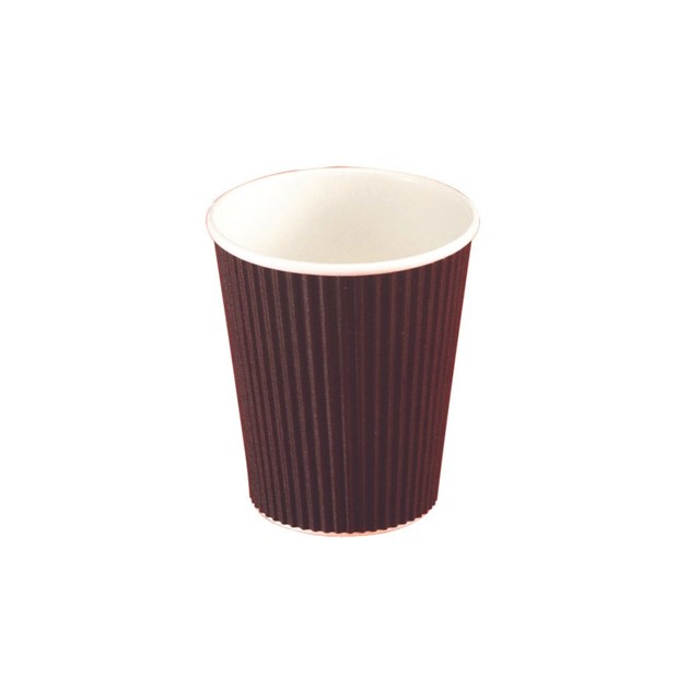 Kaffebägare papper 24 cl Ripple Wall svart 875st/fp