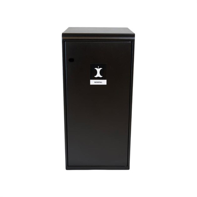 Sorteringskärl 125 lit lock utan hål svart