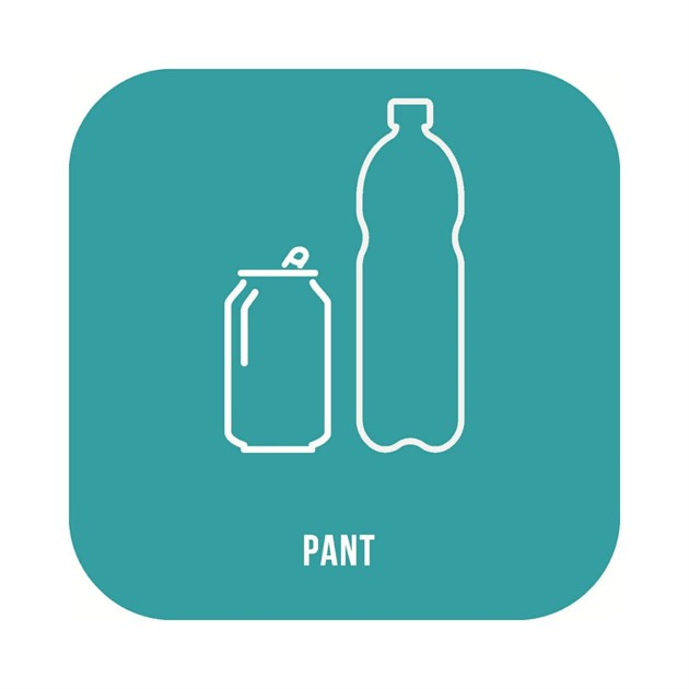 Dekal "Pant" 21x21cm grön