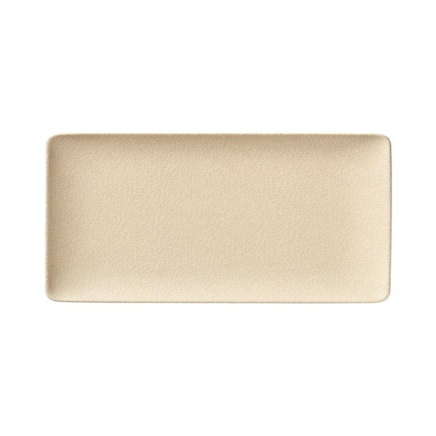 Tallrik rektangulär Purity Square 18x9cm Bauscher dek Pearls Champagne