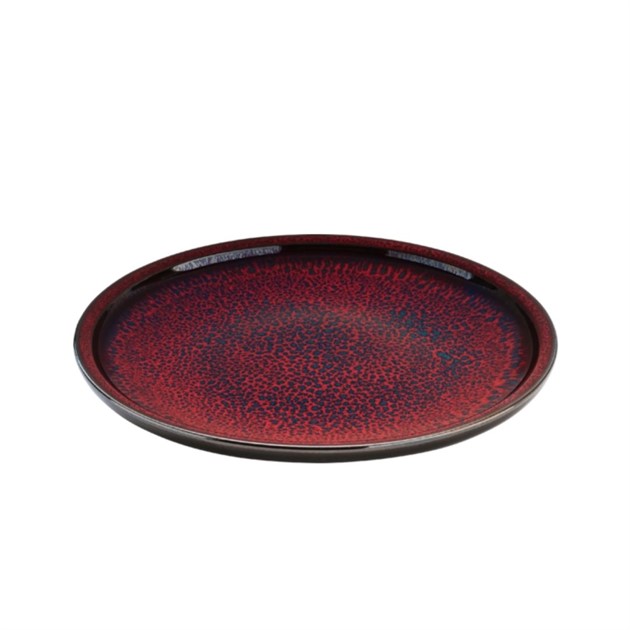Tallrik Glow 15cm röd Playground