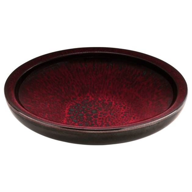 Tallrik Glow djup 18cm röd Playground