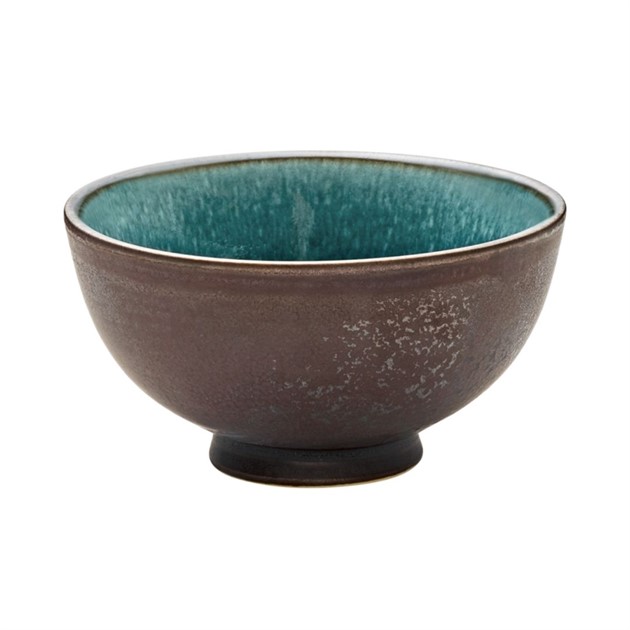 Skål dia 12cm brun/turkos Playground
