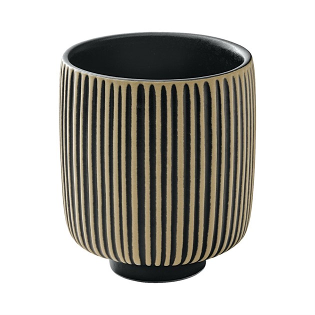 Mugg Nara präglad 30cl svart/vit Playground