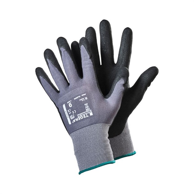 Syntethandske Tegera® 728 sandad greppyta grå