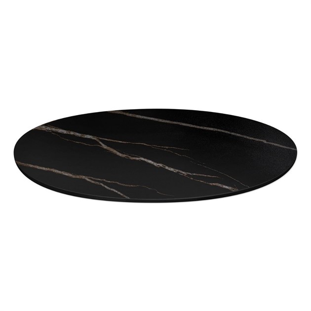 Bordsskiva sten dia 60cm svart