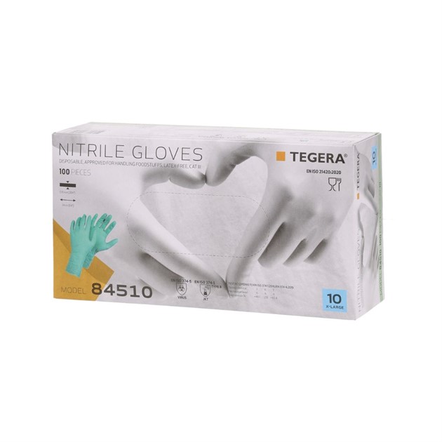 Nitrilhandske kemikalieskydd Tegera® 84510 grön