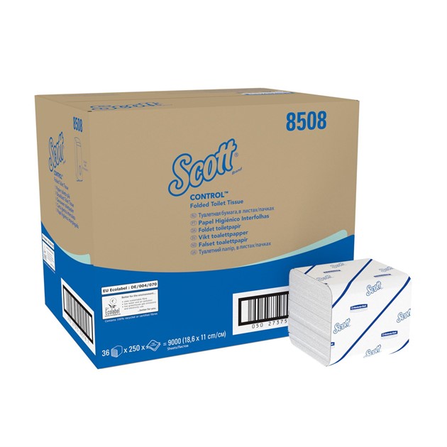 Toalettpapper arkat Scott® 36 vit 250ark/bunt
