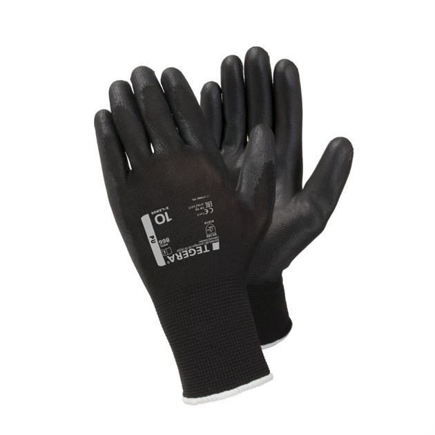 Syntethandske PU Tegera® 866 svart