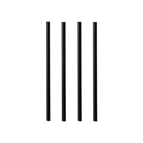 Sugrör papper dia 7mm 150mm svart 500x8st/fp