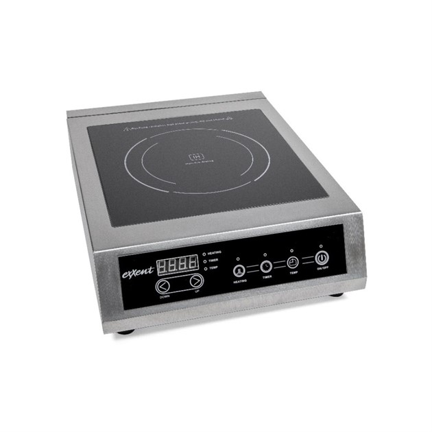 Kokplatta induktion rostfri Exxent