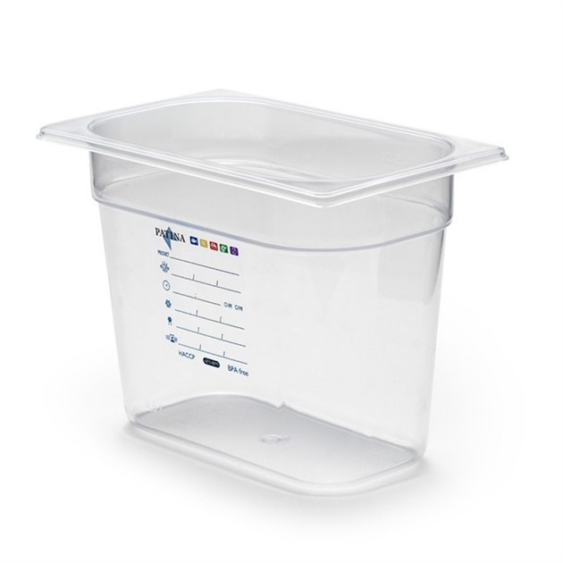 Kantin PP transparent GN 1/4 200mm