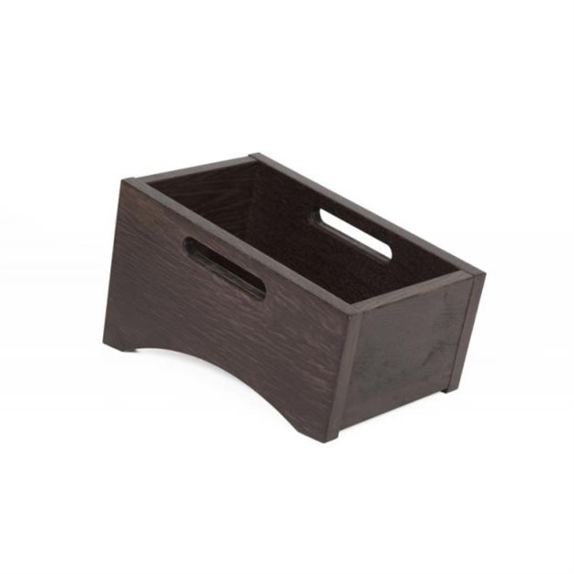 Besticklåda ek 1-fack lutande