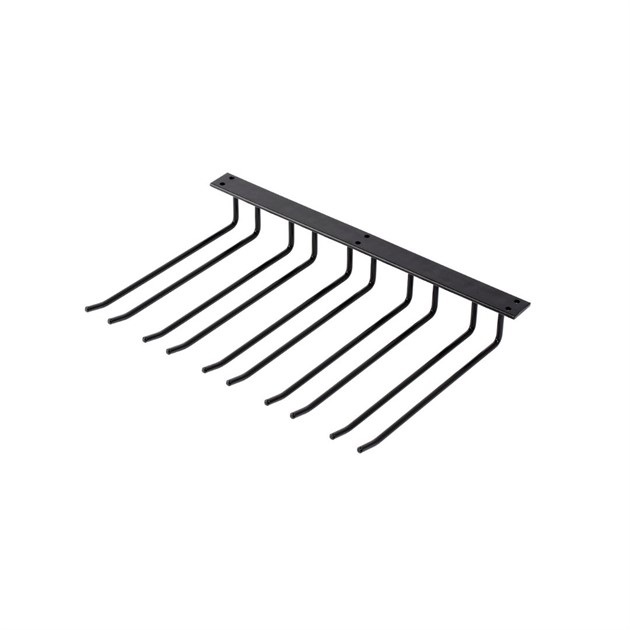 Glashängare 30cm djup takhängd svart