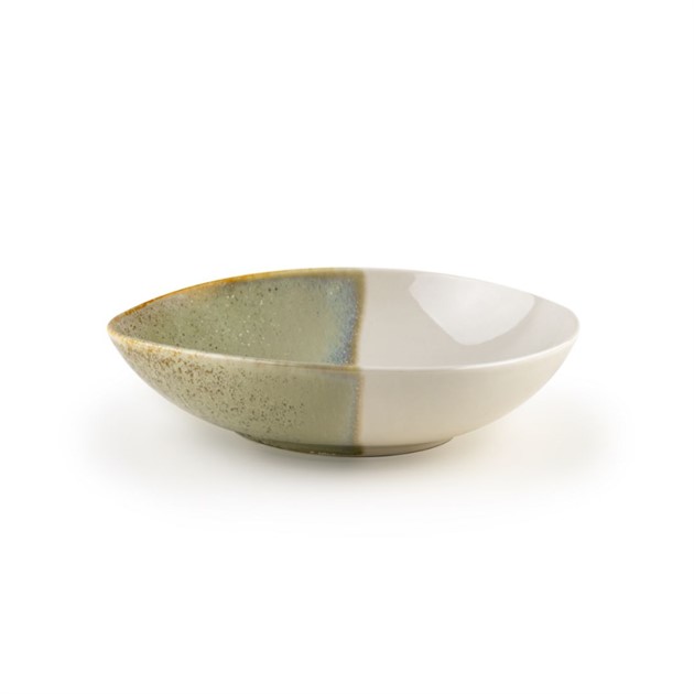 Tallrik djup Soho Verde 22cm grön/beige